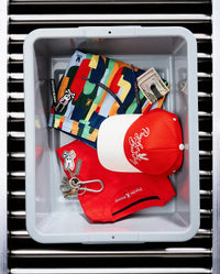 Psycho Bunny Sable A Frame Trucker Hat Fiery Red