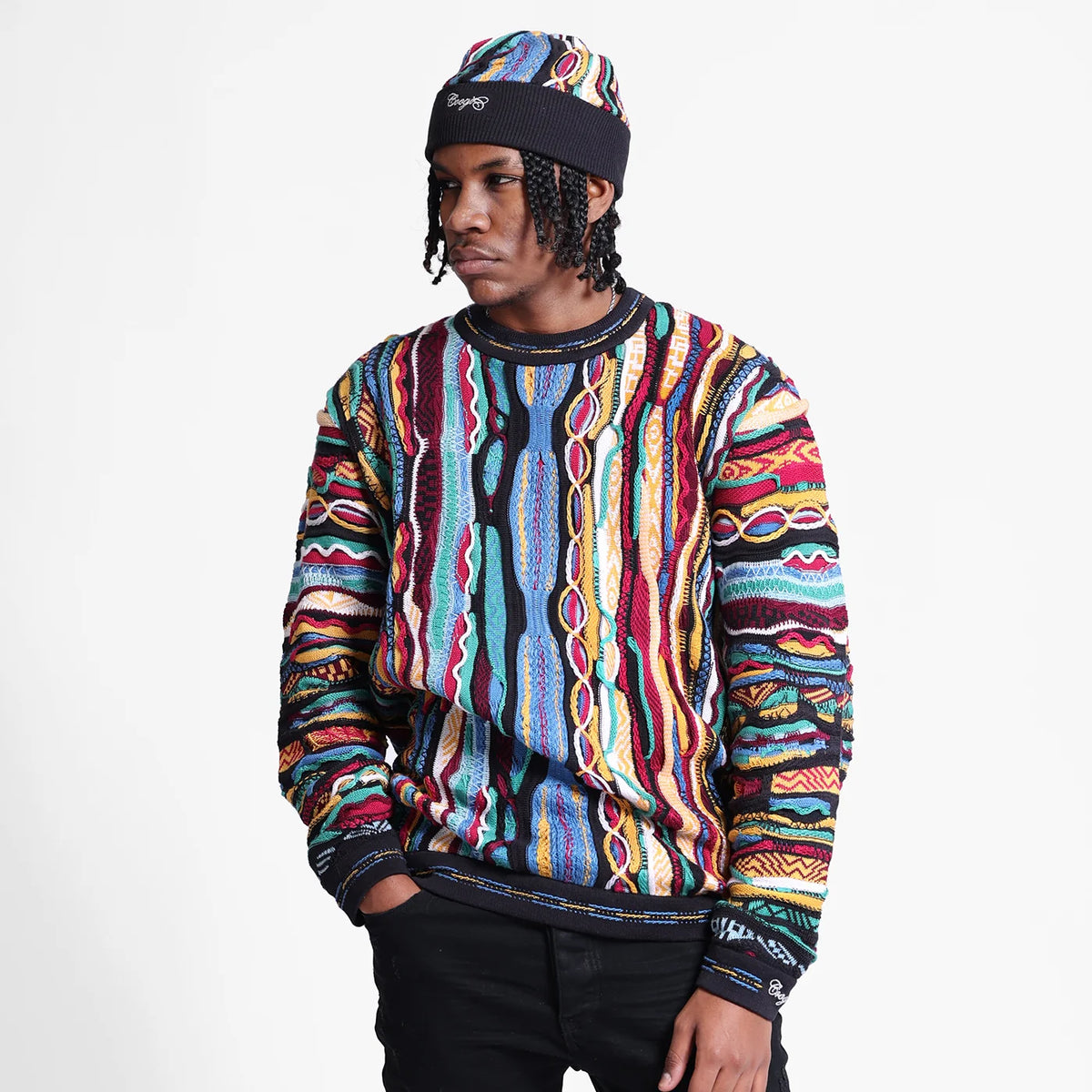Coogi Australia Los Angeles Crewneck Sweater Multi