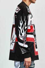 First Row Hard Racing Sport Long Sleeve Jersey Black