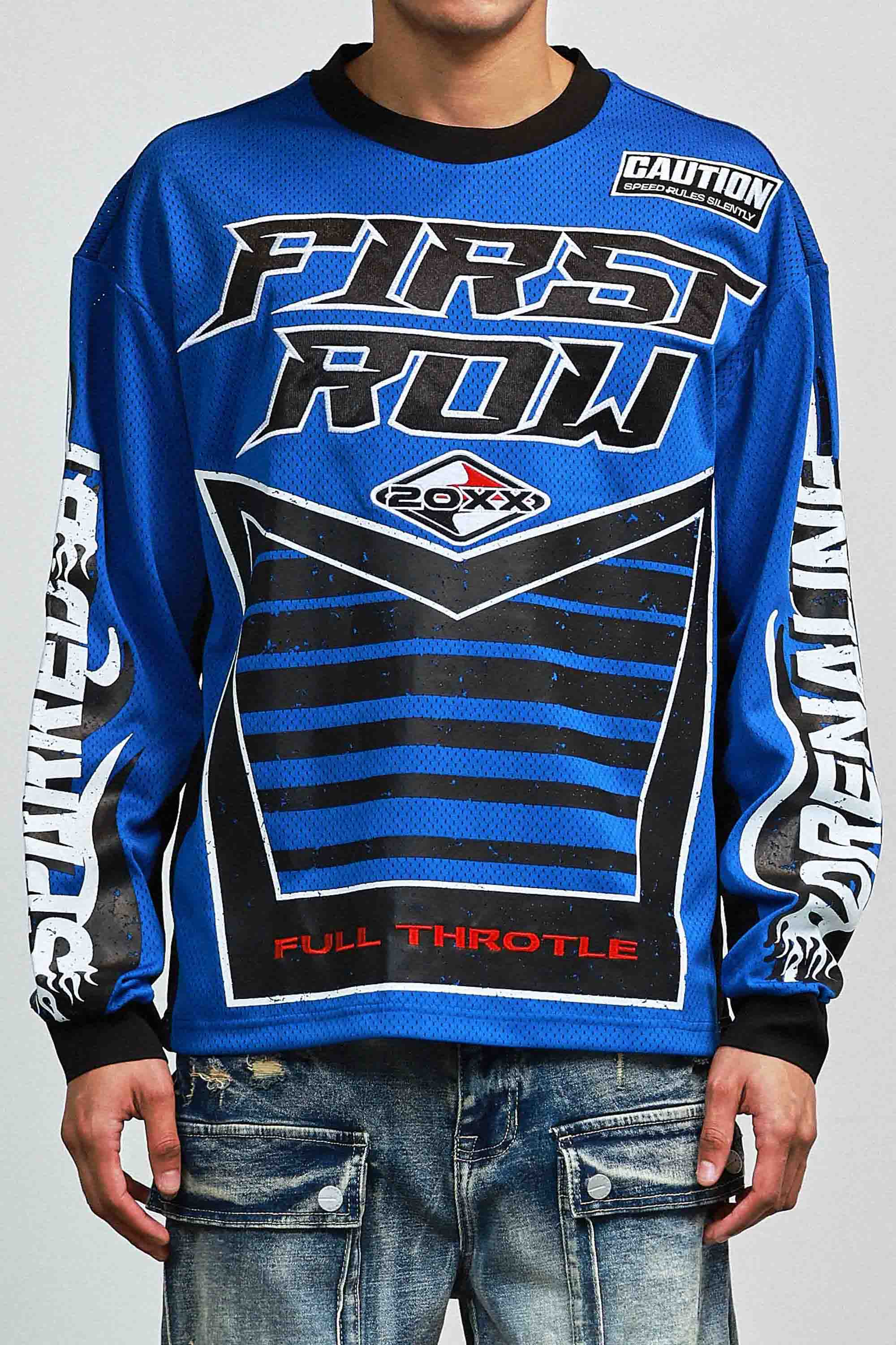 First Row Sparked By Adrenaline Sport Long Sleeve Jersey Royal Blue