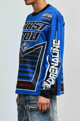 First Row Sparked By Adrenaline Sport Long Sleeve Jersey Royal Blue