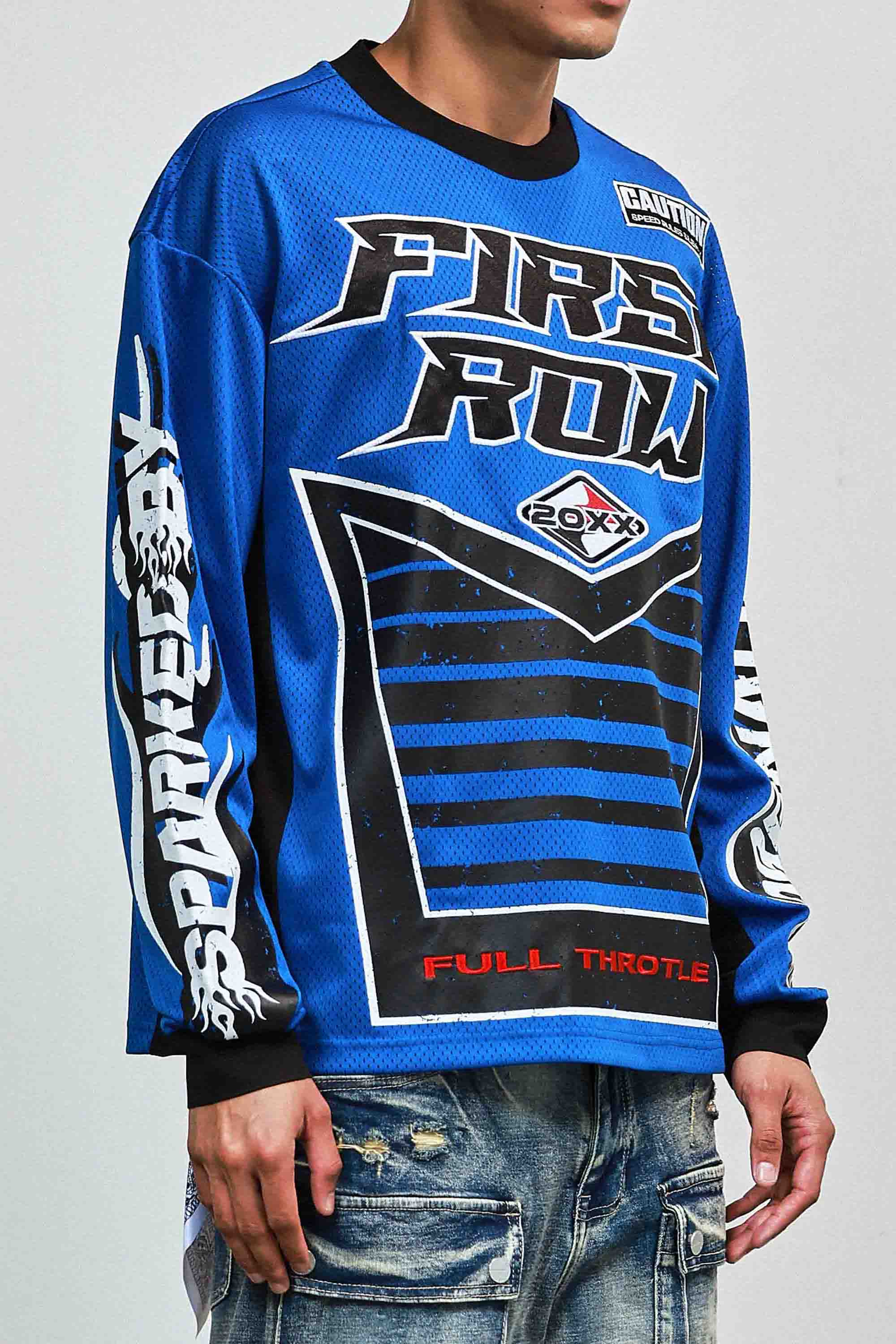 First Row Sparked By Adrenaline Sport Long Sleeve Jersey Royal Blue