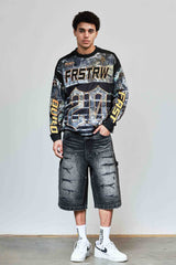 First Row Caution XX sport Long Sleeve Jersey Black