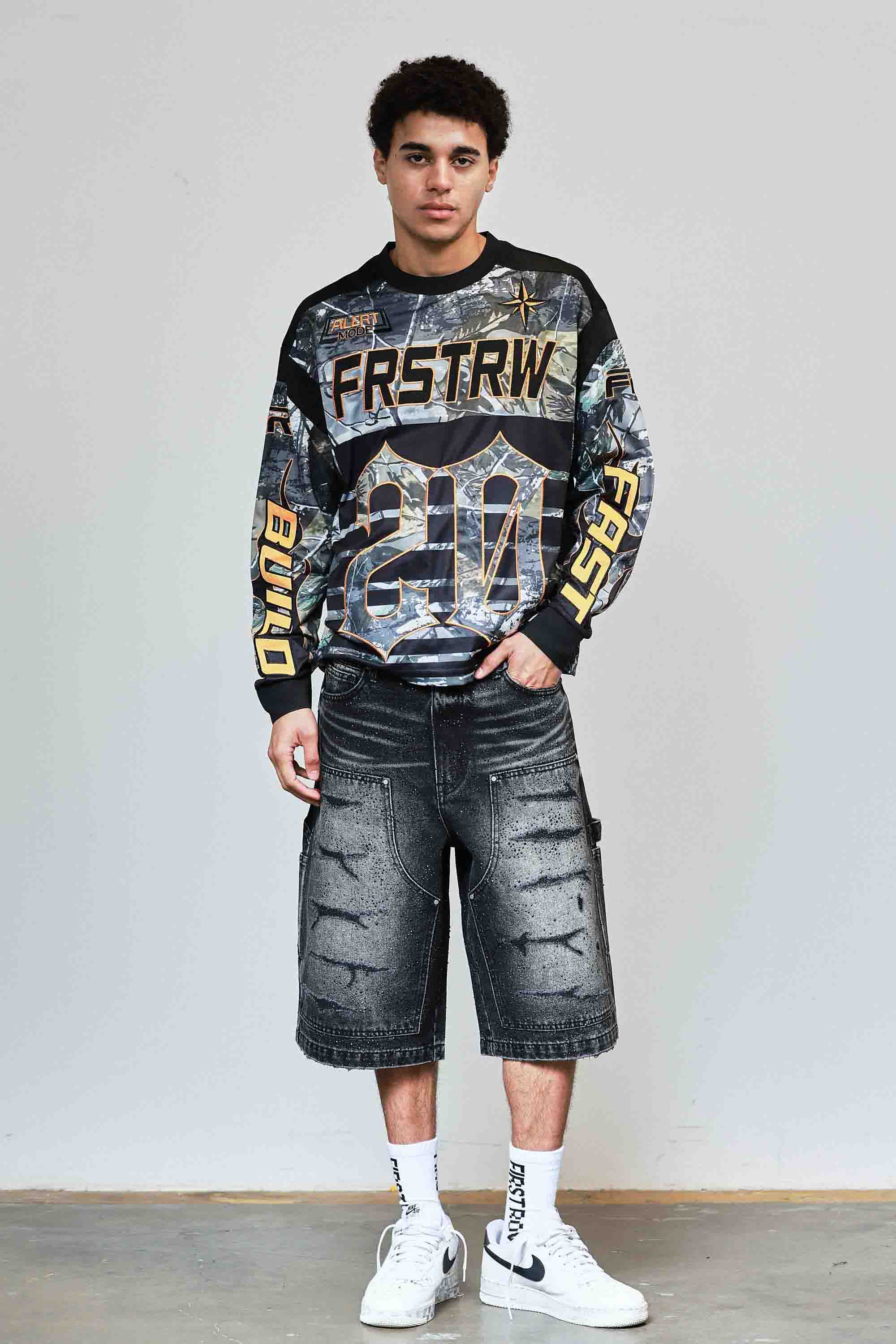 First Row Caution XX sport Long Sleeve Jersey Black