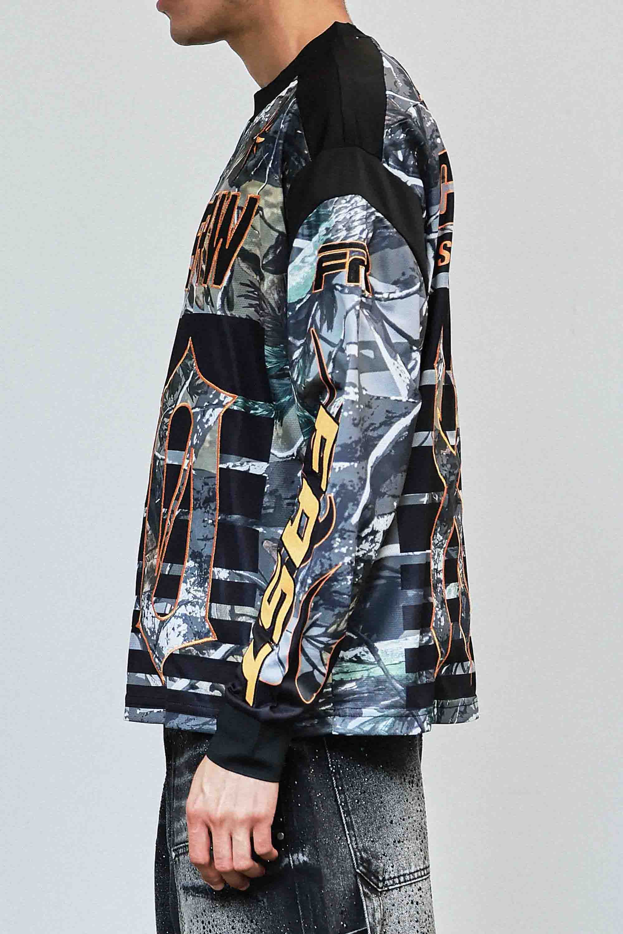 First Row Caution XX sport Long Sleeve Jersey Black