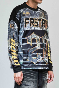 First Row Caution XX sport Long Sleeve Jersey Black