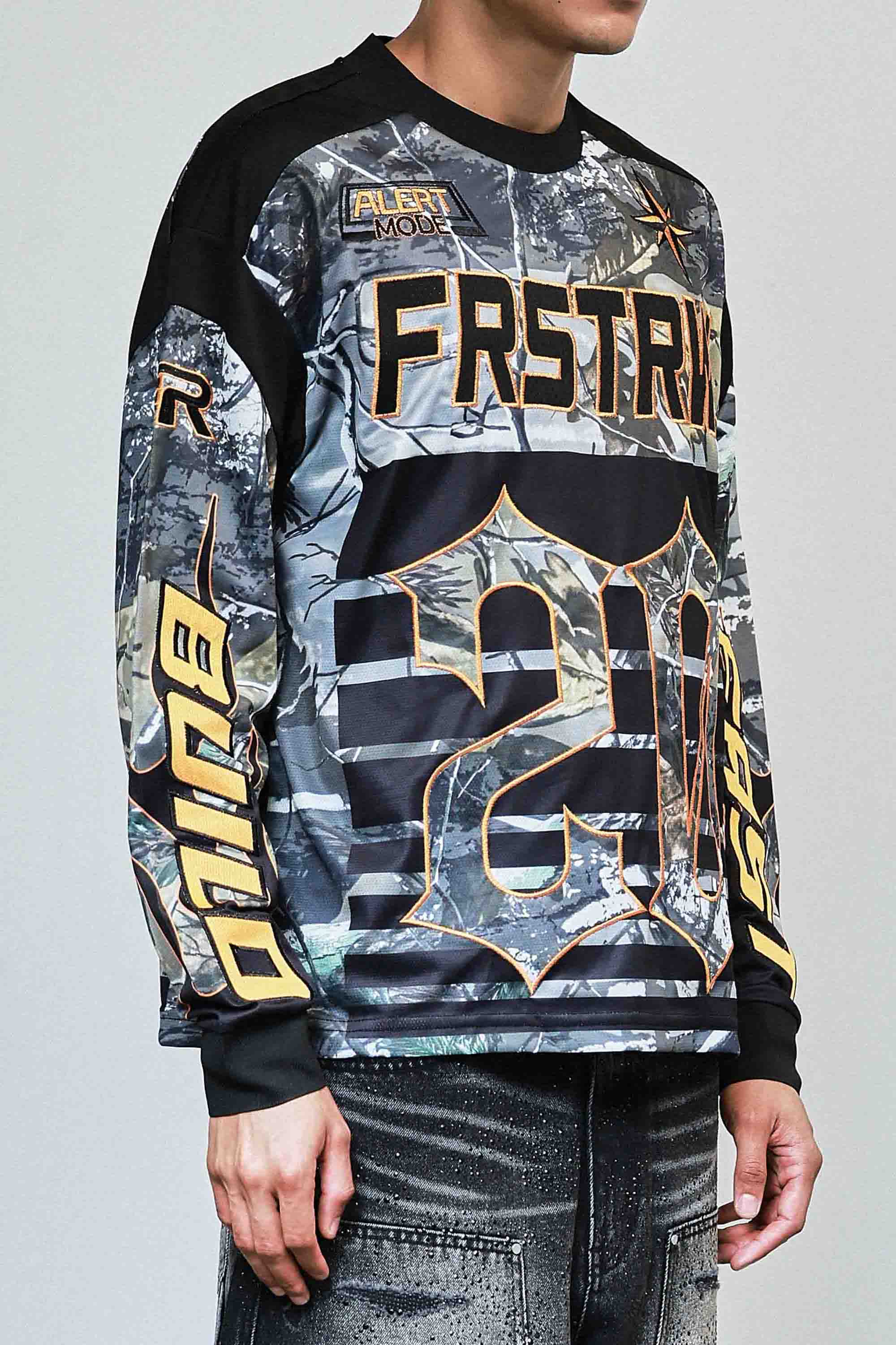 First Row Caution XX sport Long Sleeve Jersey Black