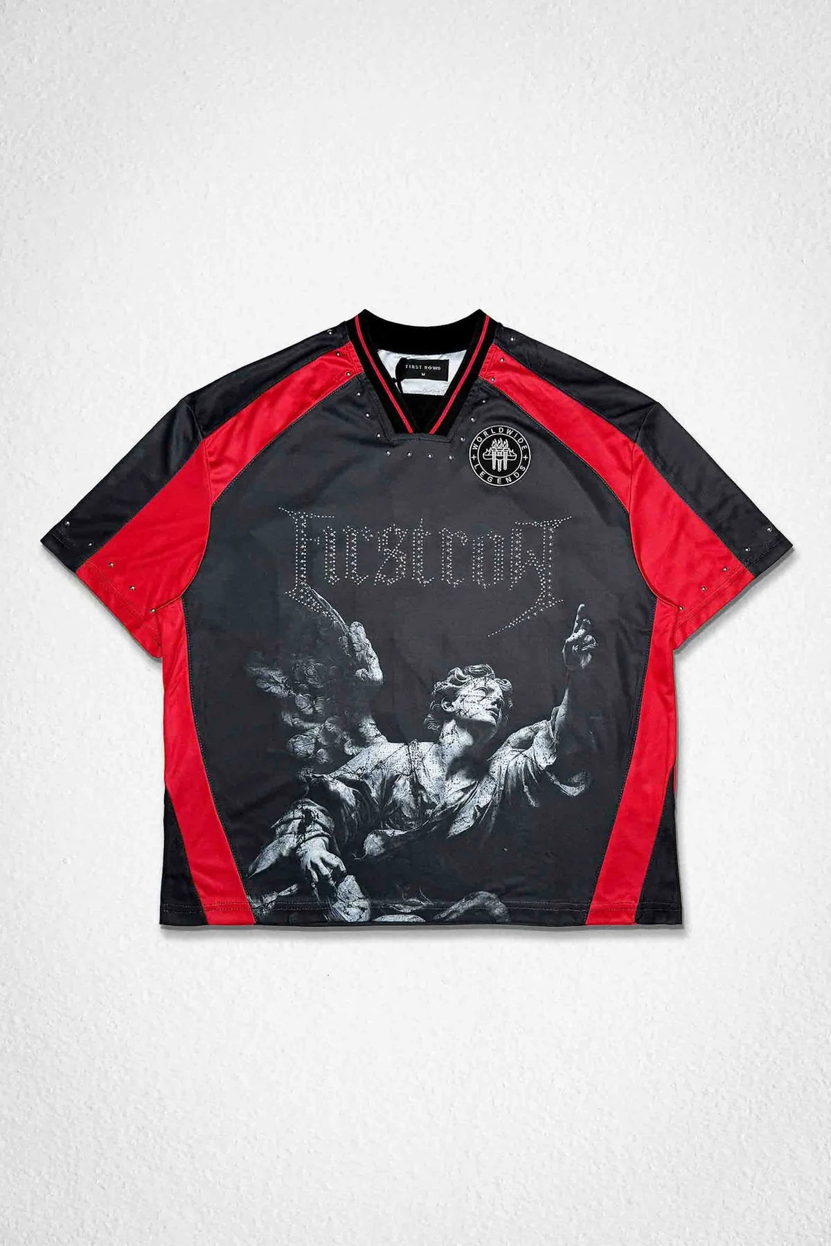 First Row Sacred Reach Shorts Sleeve Sports Jersey black