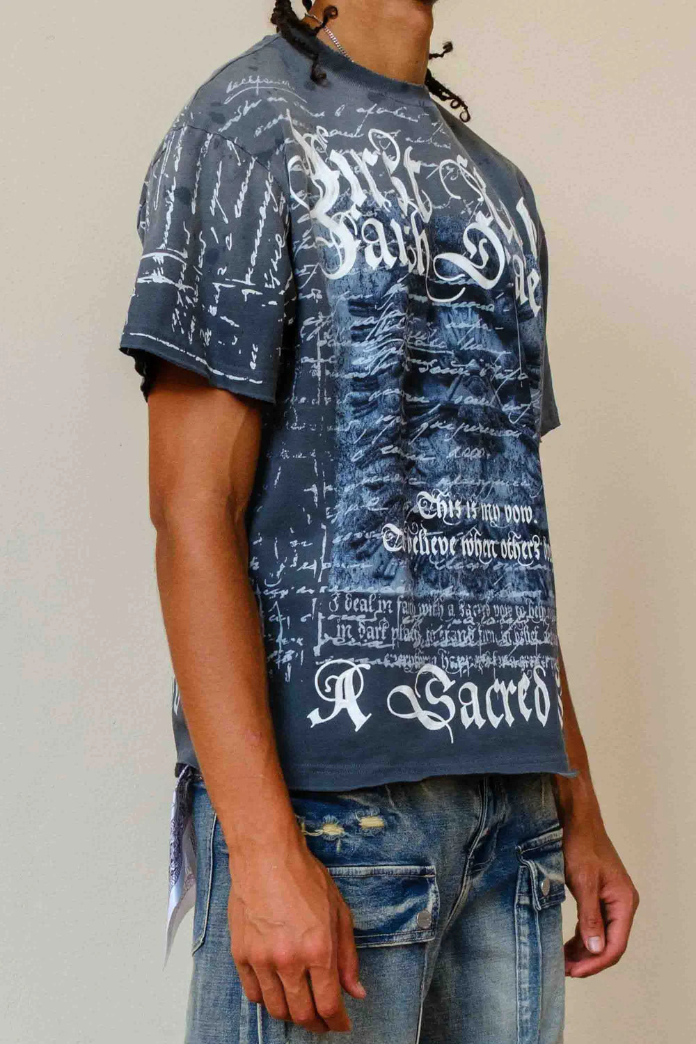 First Row Faith Dealer A Sacred Vow Profound Glory Tee Grey