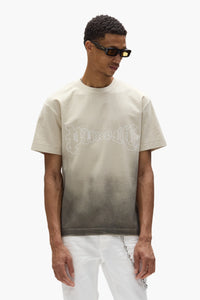 Purple Brand Gothic Outline Tee Beige