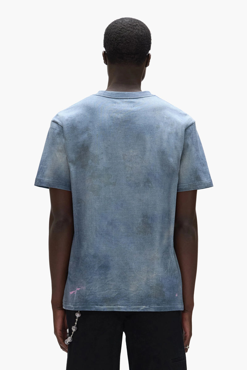 Purple Brand Men's Wordmark Tee Blue