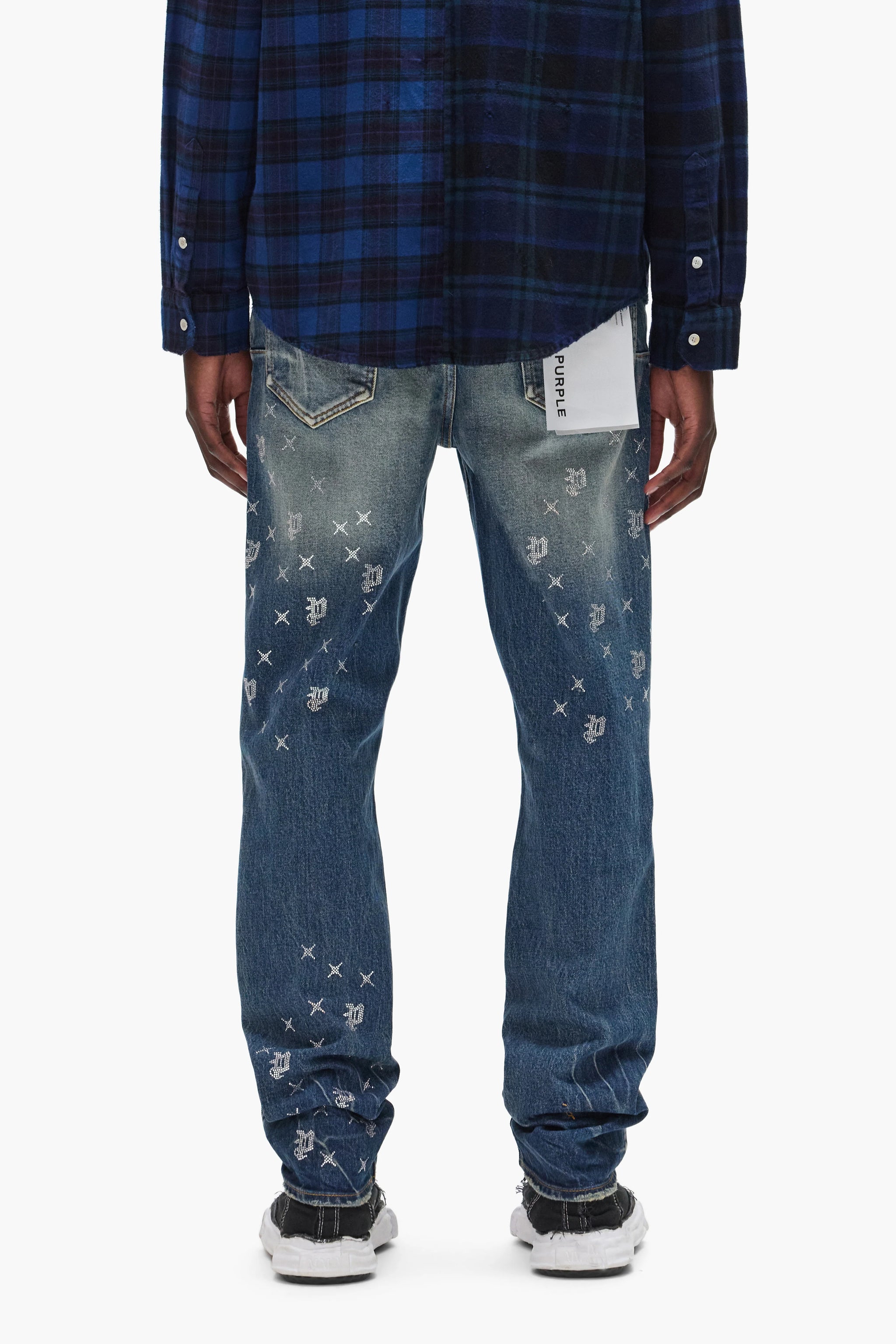 Purple Brand Mono Bling Vintage Jeans Mid indigo
