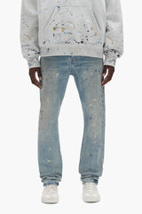 Purple Brand Sequin Splatter Paint Jean Light indigo