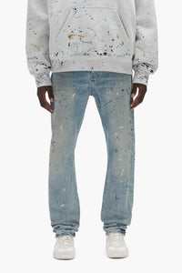 Purple Brand Sequin Splatter Paint Jean Light indigo