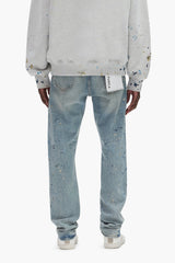 Purple Brand Sequin Splatter Paint Jean Light indigo