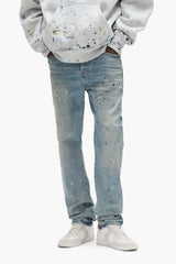 Purple Brand Sequin Splatter Paint Jean Light indigo