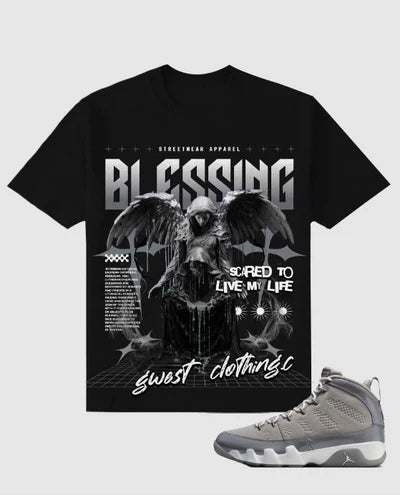 G West Blessing Tee Black/Grey