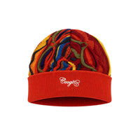 Coogi Australia Gambler Beanie Red /Gold Multi