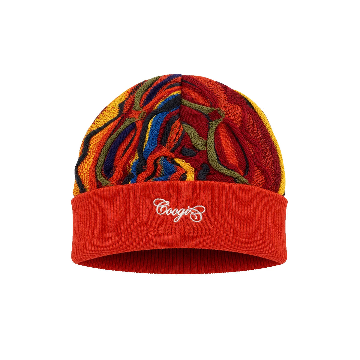 Coogi Australia Gambler Beanie Red /Gold Multi