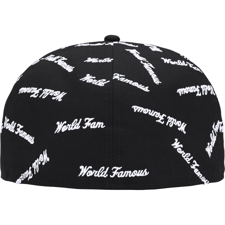 Supreme World Famous Box Logo New Era Fitted Hat Black