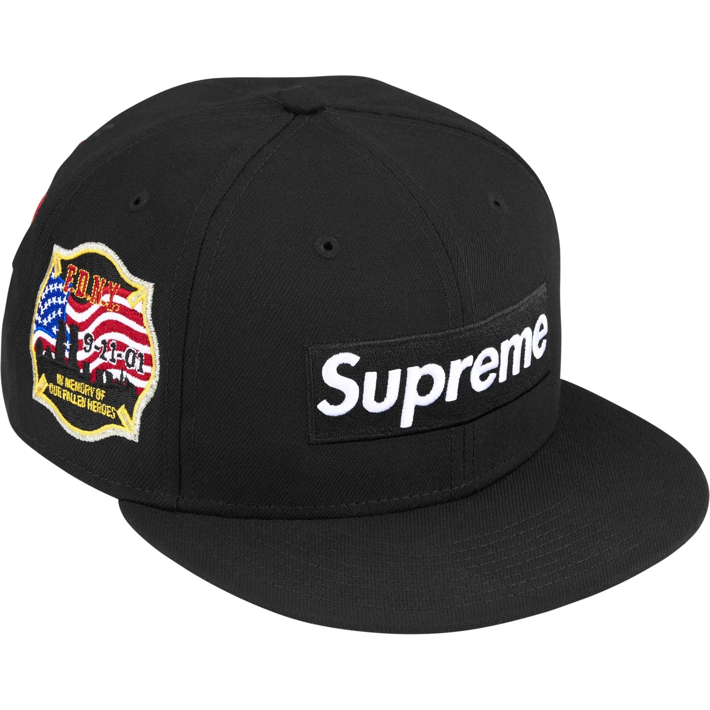 Supreme / Fdny Box Logo New Era Fitted Hat Black