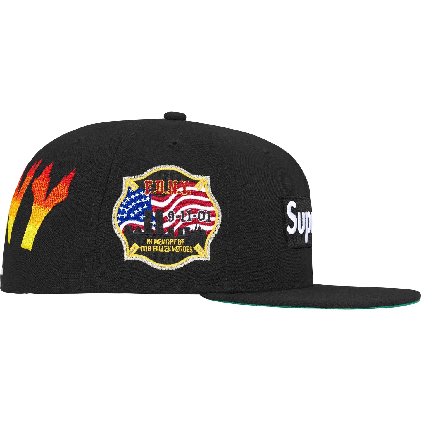 Supreme / Fdny Box Logo New Era Fitted Hat Black