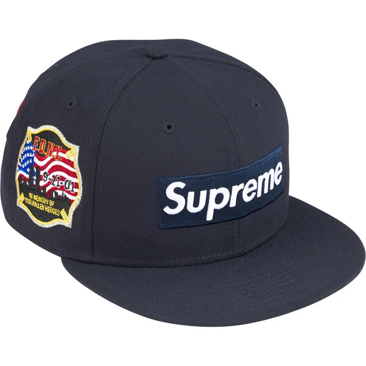 Supreme / FDNY Box Logo New Era Hat Navy Blue
