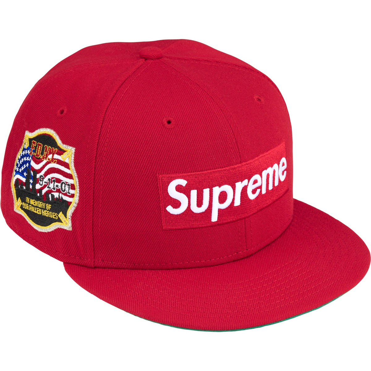 Supreme / Fdny Box Logo New Era Fitted Hat Red