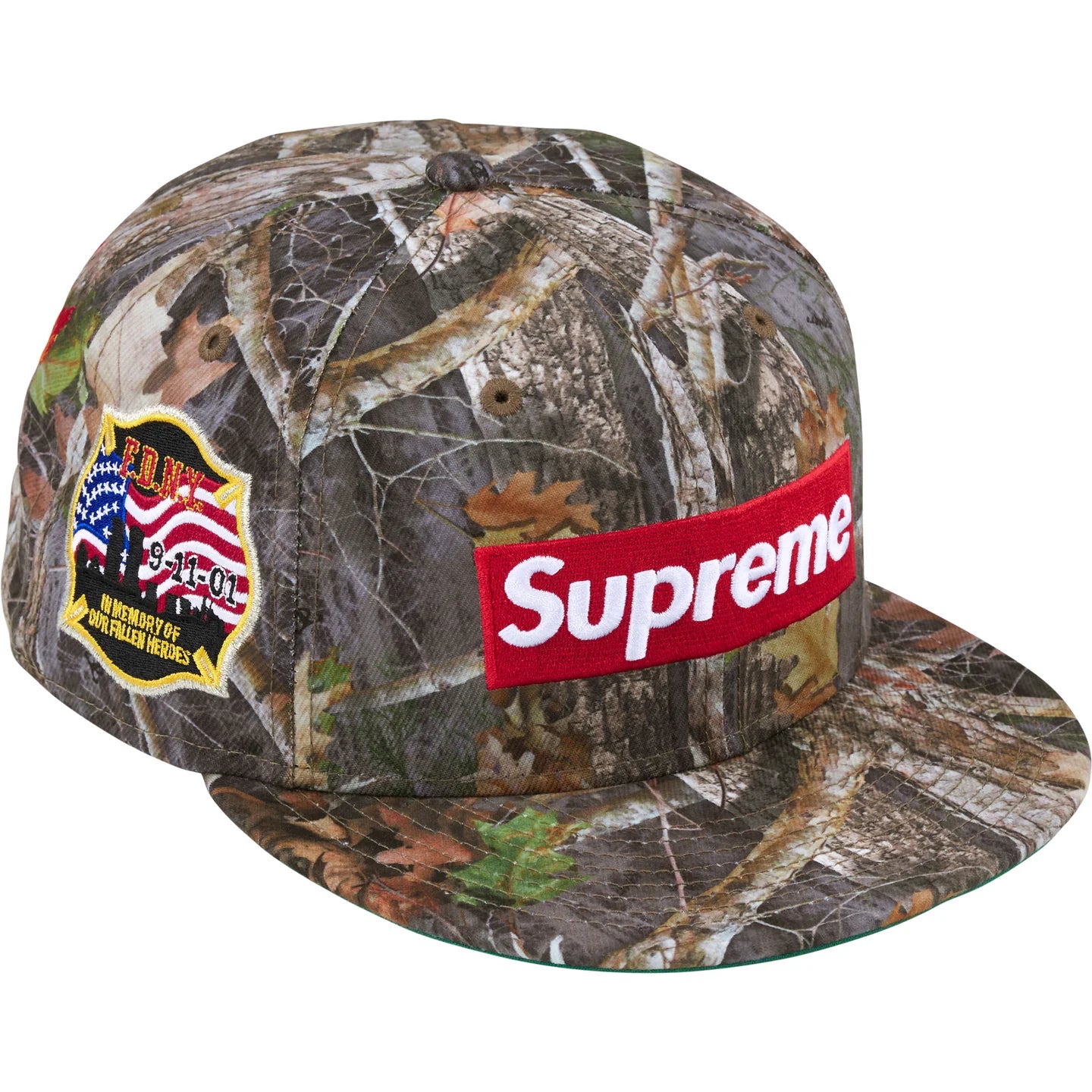 Supreme / Fdny Box Logo New Era Fitted Hat Truetimber Kanati Camo