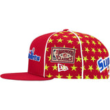 Supreme/Mitchell & Ness Teams New Era Fitted Hat Red