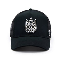 Cult of Individuality Cult Logo Trucker Hat – Black Mesh