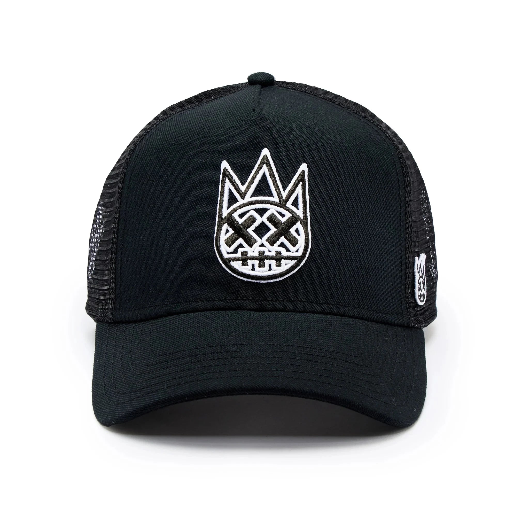 Cult of Individuality Cult Logo Trucker Hat – Black Mesh