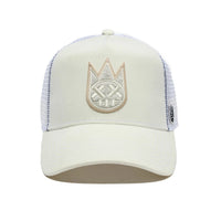 Cult of Individuality Clean Logo Mesh Trucker Hat - Winter White