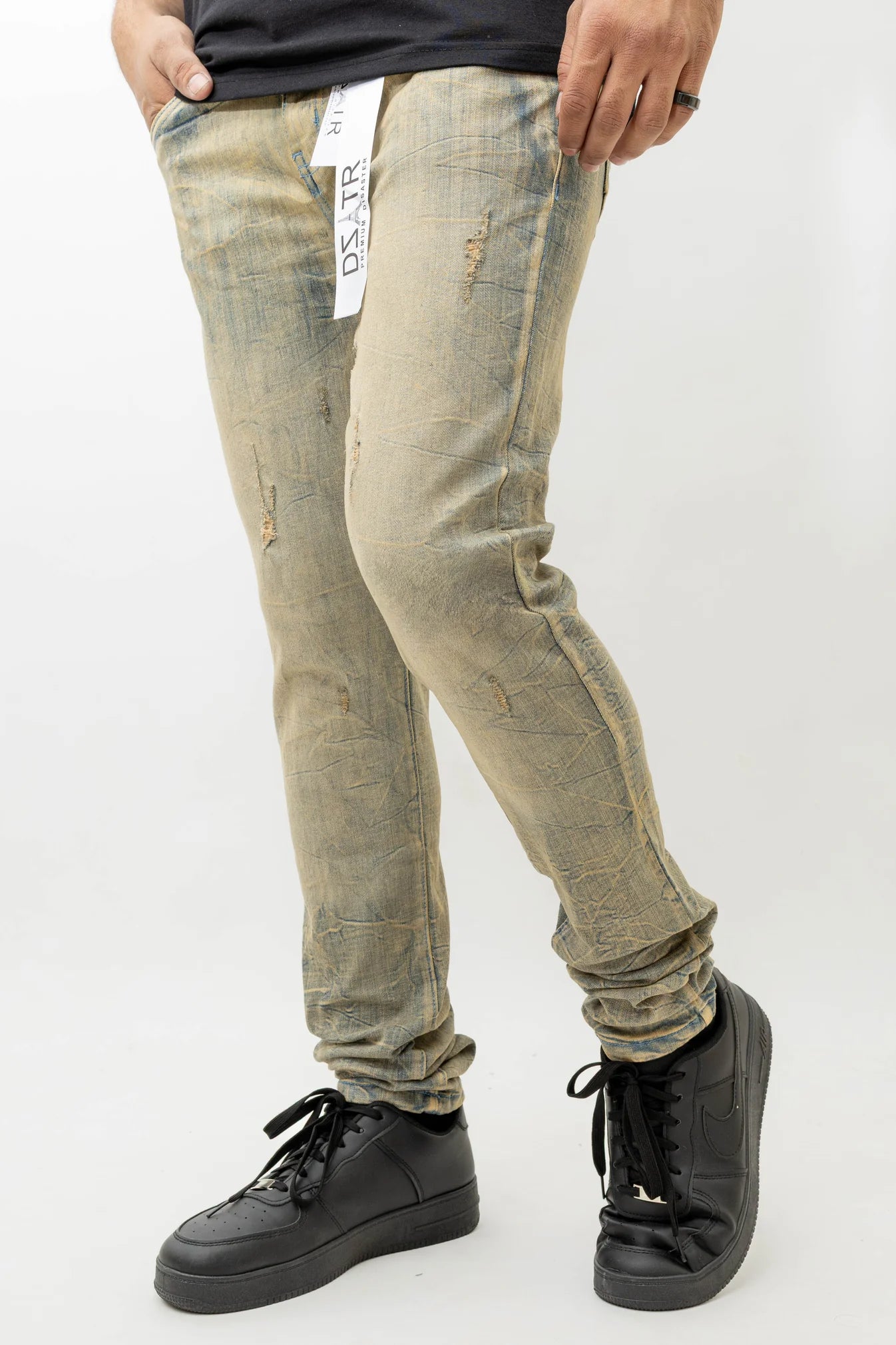 Premium Disaster Men's Ultra Stretch Denim Jean Ice Vintage