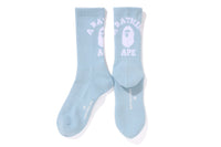 Bape Men’s College Socks Sax Blue