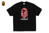 Bape Men's Palm Tree Camo Relaxed Fit Tee Black
