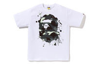 Bape Men’s City Camo Painting Ape Head Tee White