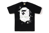 Bape Men’s City Camo Painting Ape Head Tee Black