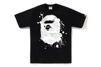 Bape Men’s City Camo Painting Ape Head Tee Black