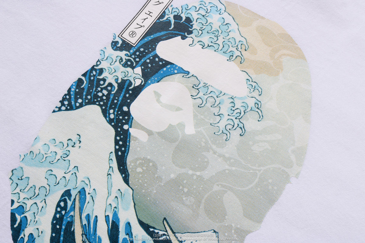 Bape Men’s Bape X Ukiyo-E - Ape Head Tee White