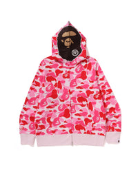Bape Men’s Abc Camo 2nd Ape Full Zip Hoodie Pink
