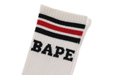 Bape Men’s Stripe Socks Black X Red