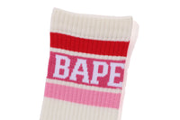 Bape Men’s Line Socks Pink
