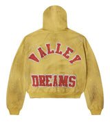 Vale Forever Sun Cluster Zip Up Hoodie Mustard Yellow