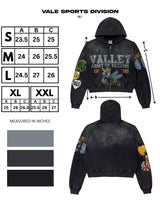 Vale Forever Army Zip Up Hoodie Black