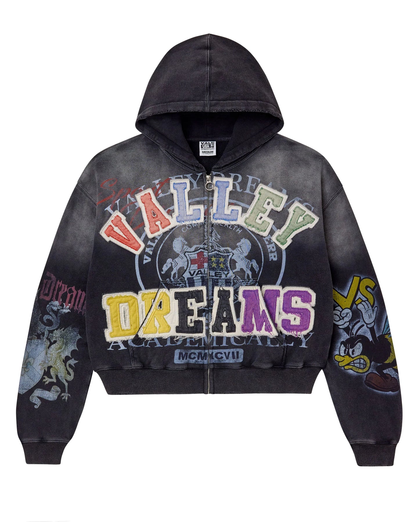 Vale Forever Blasted Zip Up Hoodie