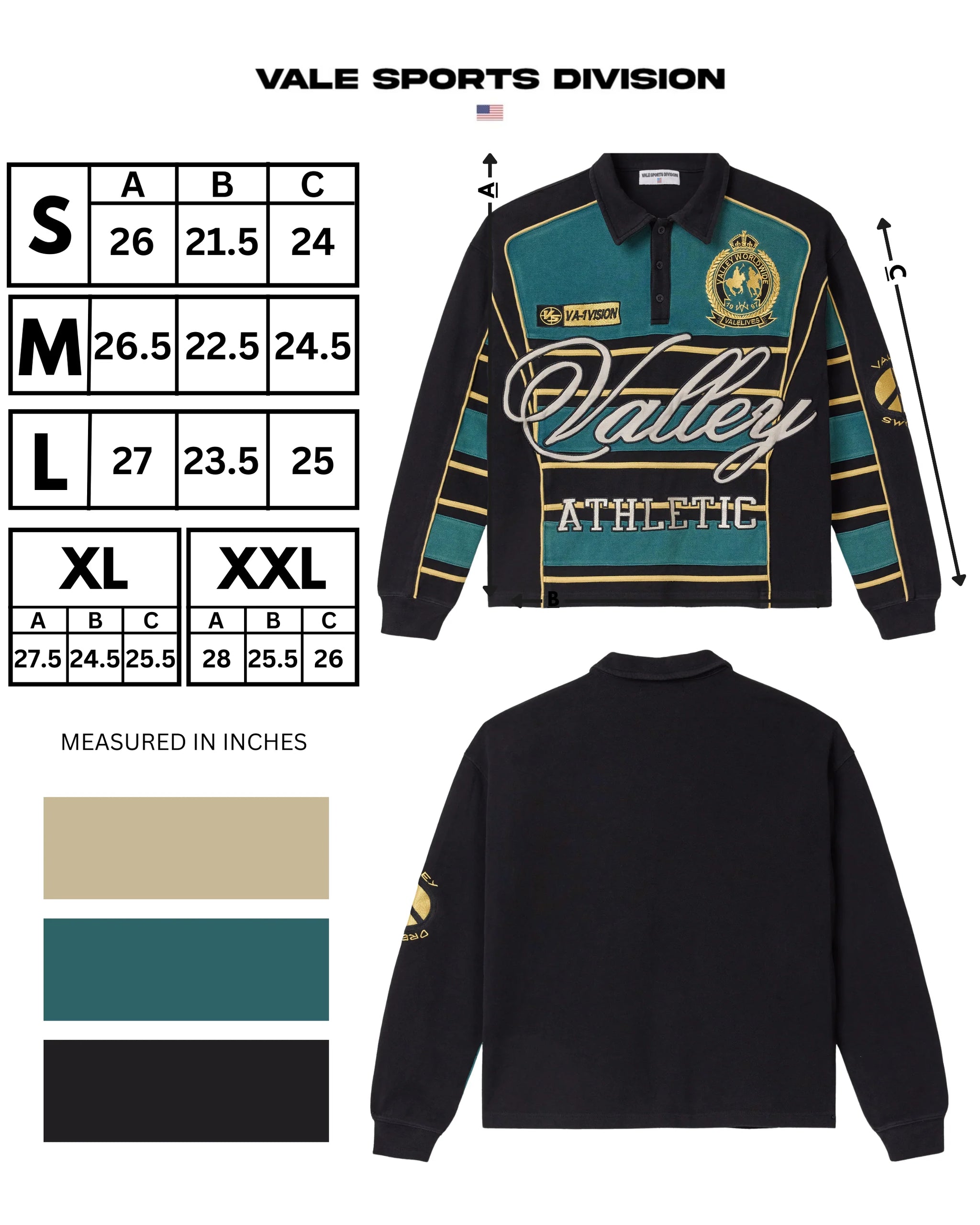 Vale Forever Laser Rugby L/S Shirt Black – VIP Clothing Stores Vale Forever Laser Rugby L/S Shirt Black – VIP Clothing Stores