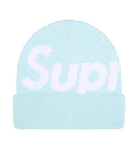 Supreme Big Logo Beanie Light Blue