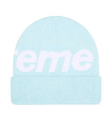 Supreme Big Logo Beanie Light Blue