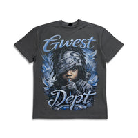 G west Men's Scarface Tee Grey/Blue